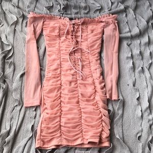Fashion nova light pink mini dress